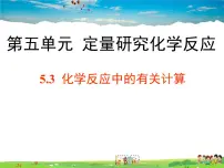 2020-2021学年第三节 化学反应中的有关计算示范课ppt课件