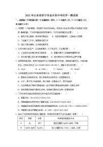 2021年山东省济宁市金乡县中考化学一模试卷（解析版）