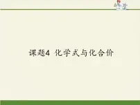 人教版 (五四制)八年级全册课题4 化学式与化合价授课课件ppt