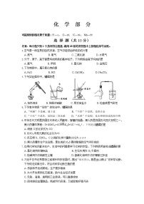 2021年吉林省长春市绿园区中考一模化学试题（word版，含答案）