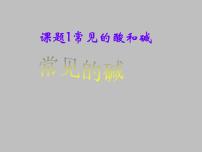 人教版九年级下册课题1 常见的酸和碱课前预习课件ppt