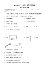 2020-2021学年沪教版江苏省徐州市九年级化学上学期期末考试试卷