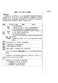 初中化学人教版九年级下册第十二单元  化学与生活课题2 化学元素与人体健康学案