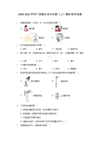 _广西崇左市2020-2021学年九年级上学期期末化学试卷（word版 含答案）