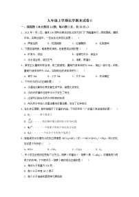 2021-2022学年九年级上学期化学期末试卷8（word版 含答案）