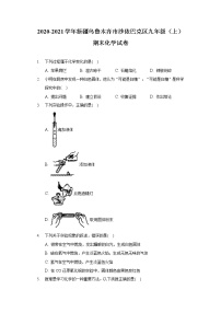 新疆乌鲁木齐市沙依巴克区2020-2021学年九年级上学期期末化学试题（word版 含答案）