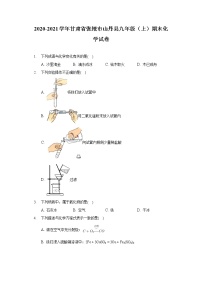 2020-2021学年甘肃省张掖市山丹县九年级（上）期末化学试卷