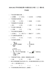 2020-2021学年河南省周口市鹿邑县九年级（上）期末化学试卷