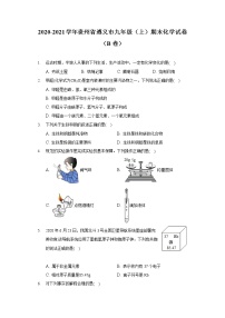 2020-2021学年贵州省遵义市九年级（上）期末化学试卷（B卷）