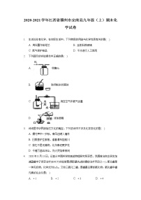 2020-2021学年江西省赣州市定南县九年级（上）期末化学试卷