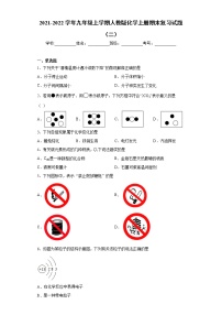 2021-2022学年九年级上学期人教版化学上册期末复习试题（二）（word版 含答案）