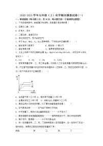 河南省信阳市浉河区2021-2022学年九年级上学期化学期末模拟题(一)（word版 含答案）