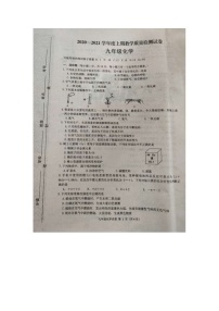 河南省信阳市商城县2020-2021学年九年级上学期期中考试化学试题（图片版 无答案）