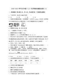 河南省洛阳市新安县2020-2021学年九年级上学期化学期末模拟题 (三)（word版 含答案）