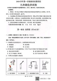 2020-2021学年度广州市增城区九年级上册化学期末试卷(图片版无答案)