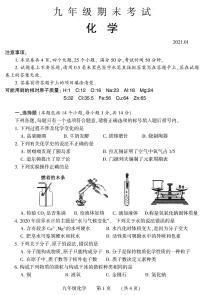 河南省濮阳市县区2020-2021学年九年级上学期期末考试化学试题（PDF版 无答案）