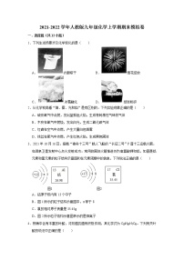 广东省深圳市2021-2022学年九年级上学期期末化学模拟试卷2（word版 含答案）