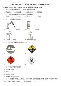 广东省中山市2020-2021学年九年级上学期期末化学试卷（word版 含答案）