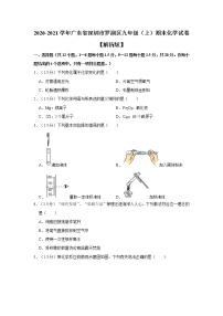 广东省深圳市罗湖区2020-2021学年九年级上学期期末化学试卷 （word版 含答案）