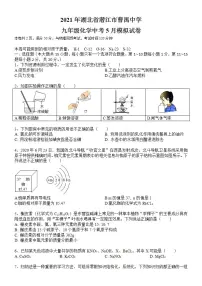 2021年湖北省潜江市曹禺中学九年级化学中考五月模拟试卷（word解析版）