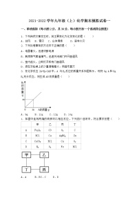 河北省唐山市遵化市2021-2022学年九年级上学期化学期末模拟题一（word版 含答案）