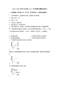 陕西省商洛市镇安县2021-2022学年九年级上学期化学期末模拟题三（word版 含答案）