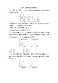 2022年中考化学一轮复习 强化练 金属与酸反应的图像分析