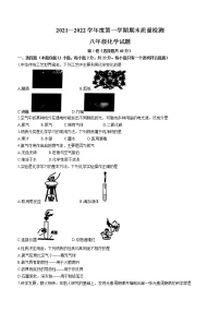 山东省潍坊市潍城区2021-2022学年八年级上学期期末化学试题（word版 含答案）