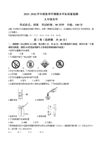 广西南宁市2021-2022学年九年级上学期期末化学试题（word版 含答案）