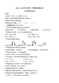 河南省漯河市召陵区2021-2022学年九年级上学期期末化学试题（word版 含答案）