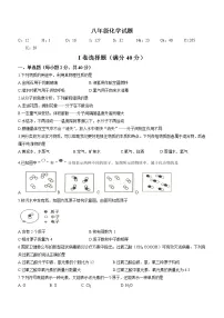 山东省淄博市周村区2021-2022学年八年级上学期期末化学试题（word版 含答案）