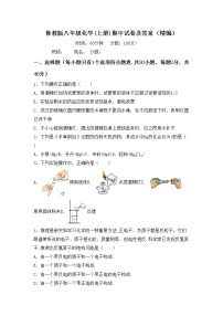 鲁教版八年级化学(上册)期中试卷及答案（精编）