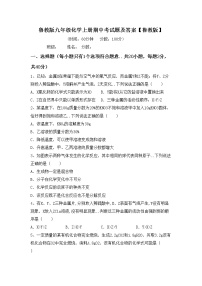 鲁教版九年级化学上册期中考试题及答案【鲁教版】