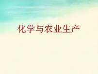 初中化学鲁教版九年级下册第十一单元 化学与社会发展第三节 化学与农业生产教课课件ppt