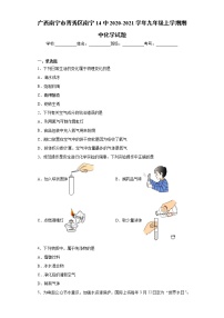 2020-2021学年广西南宁市青秀区南宁14中九年级上学期期中化学试题（含答案与解析）