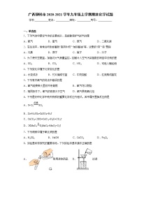 2020-2021学年广西柳州市九年级上学期期末化学试题（含答案与解析）