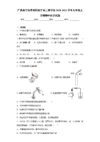 2020-2021学年广西南宁市青秀区南宁市三美学校九年级上学期期中化学试题（含答案与解析）