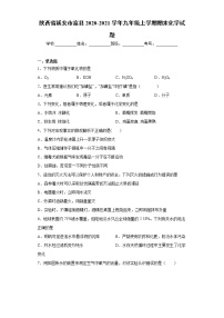 2020-2021学年陕西省延安市富县九年级上学期期末化学试题（含答案与解析）