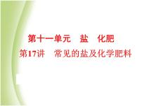 中考化学总复习阶段练习第十一单元盐化肥第17讲常见的盐及化学肥料课件新人教版