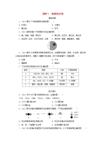 广东省中考化学总复习课时1物质的分类练习