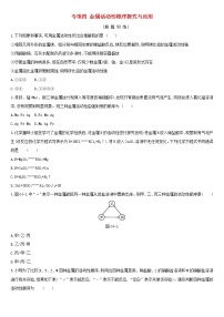 河北省中考化学复习身边的化学物质专项四金属活动性顺序探究与应用练习