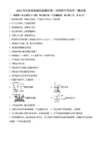 精品解析：2021年江苏省盐城市盐都区中考一模化学试题（解析版+原卷版）