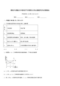 初中化学沪教版 (上海)九年级第一学期3.2 溶液一课一练