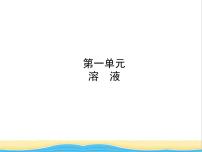 淄博专版中考化学复习九第一单元溶液课件鲁教版