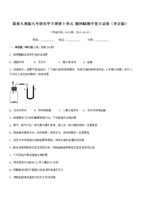 2021年度最新人教版九年级化学下册第十单元 酸和碱期中复习试卷（审定版）