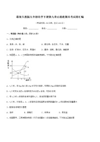 2021年度最新人教版九年级化学下册第九单元溶液期末考试卷汇编