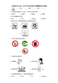 广西崇左市2021-2022学年九年级上学期期末化学试题（word版 含答案）