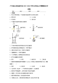 广东省云浮市新兴县2021-2022学年九年级上学期期末化学试题（word版 含答案）