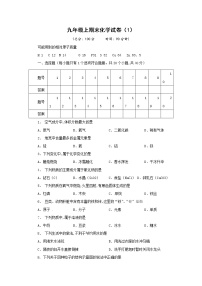 人教版初中化学九年级下册——期末化学试卷（1）【含答案解析】