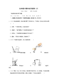 人教版初中化学九年级下册——期中化学试卷（2）【含答案解析】